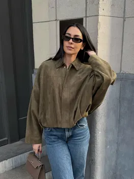 Women's Vintage Suede Texture Jacket 3