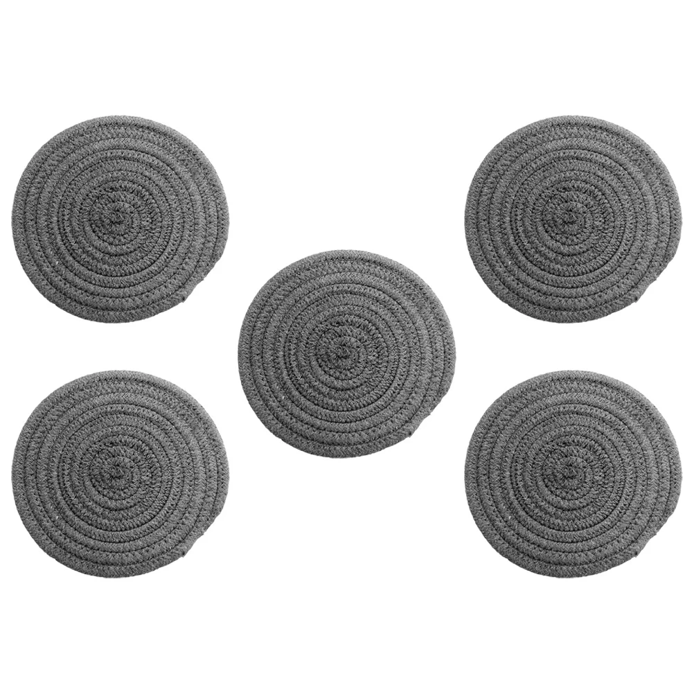 

5Pcs Table Cotton Pot Mats Cookware Pads Desktop Cushions Dinning Room Pot Mats