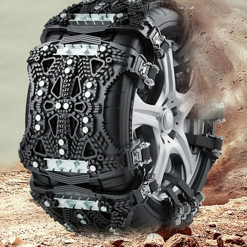 Snow Chains Universal Tire Chains Anti-Skid Set Pickup Cars SUVs Tire Reusable And Wear Resistant For Ice And