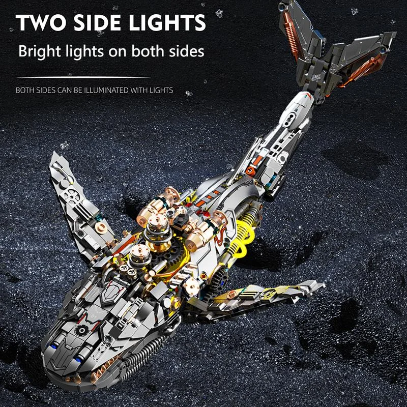 1388PCS Moc 크리에이티브 웨일 레고 고래 빌딩 블록 세트 전동 조립 장난감 해양 동물 장난감 어린이 선물 성인 장난감