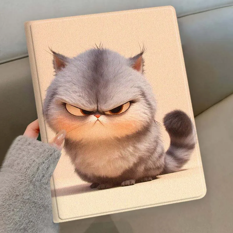 Chubby Orange Cartoon Cats Soft Tablet Case