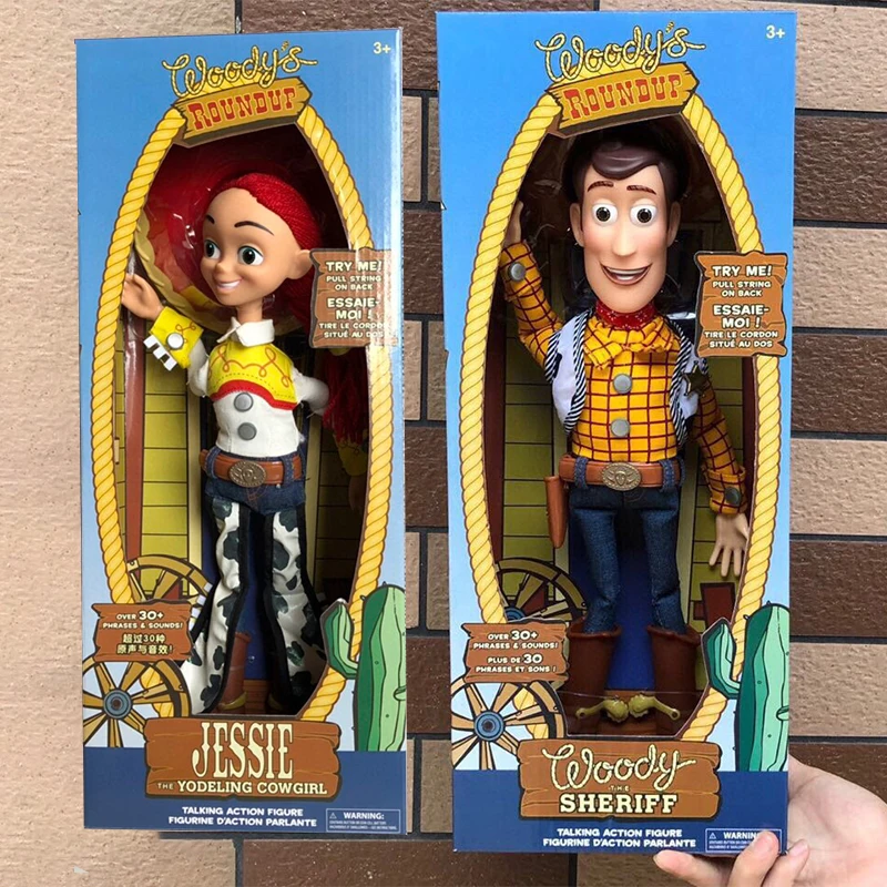 

Disney Toy Story 4 Talking Woody Buzz Jessie Rex Action Figures Anime Decoration Model Collection Toys Figurine Models Kids Gift