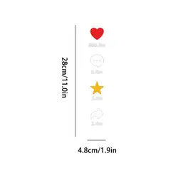 Heart - Themed Decorative Vinyl Stickers - Waterproof & Removable for Car Windows, Laptops, and More (A)