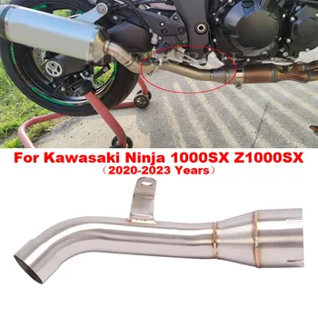 Slip On Motorcycle Exhaust Escape Modify Mid Link Pipe Connect Original Muffler For Kawasaki Ninja 1000SX Z1000SX 2020 - 2023