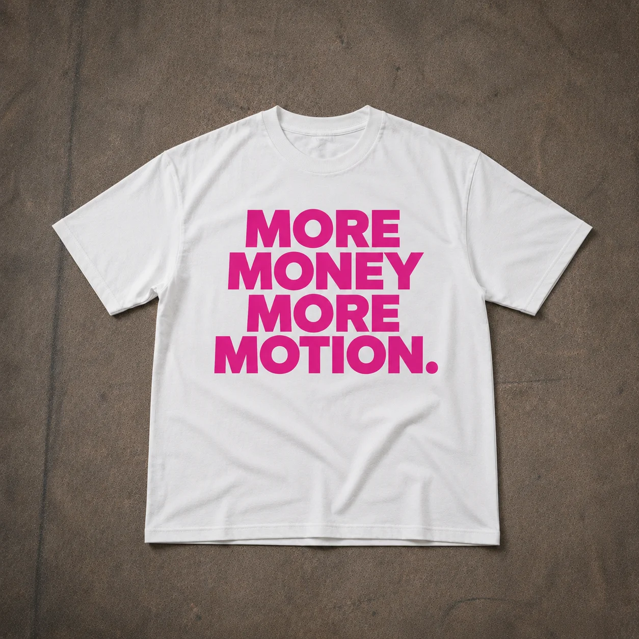 More Money More Motion Tee Y2K T-Shirt Hiphop Harajuku Buchstaben-Print Vintage Top Punk Oversized Lässig Locker Kurzarm Unisex