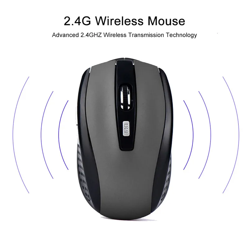 2.4G Wireless Mouse 2.4Ghz Gaming Mouse 6D Optical