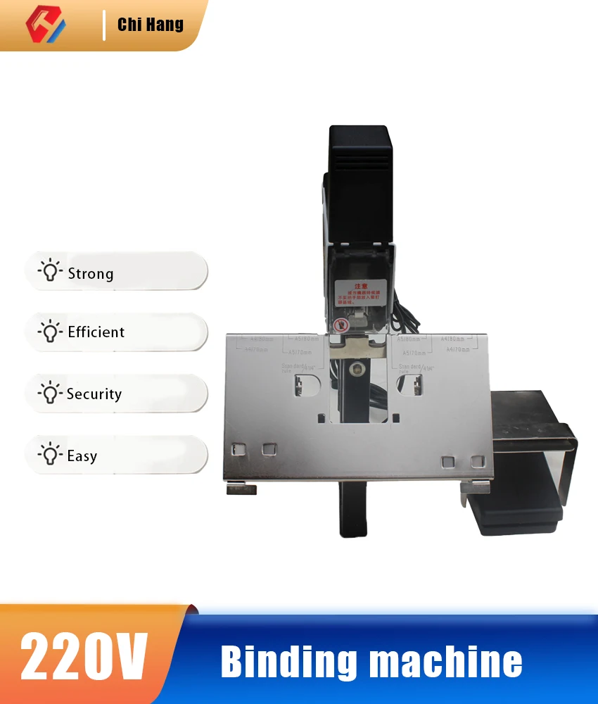 

NEW 2-50 sheets Heavy Duty Electric Flat and Saddle Stapler 106E Electric Auto Rapid Stapler Binder machine Horse riding stapler