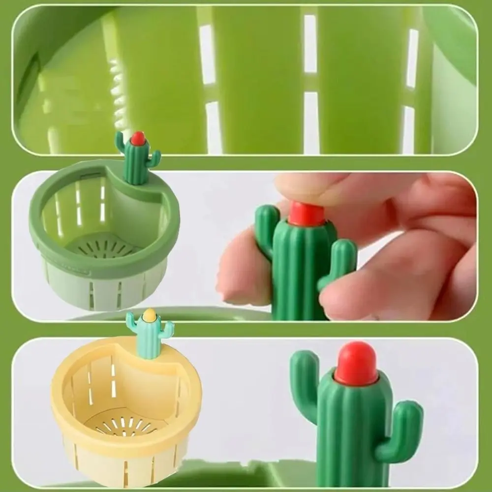 Description Picture 5 of itemLeakage-proof Cactus Kitchen Sink Drain Strainer Easy Cleaning Sink Drain Basket Food Waste Catcher for Kitchen Bathroom Drains