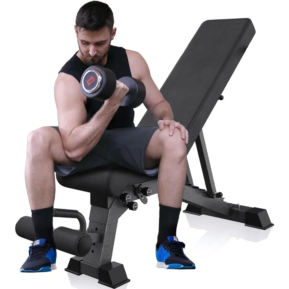 

Weight Bench, 1000LB Heavy Capacity Workout Bench Press for Home Gym, Foldable Incline Bench 2024 N