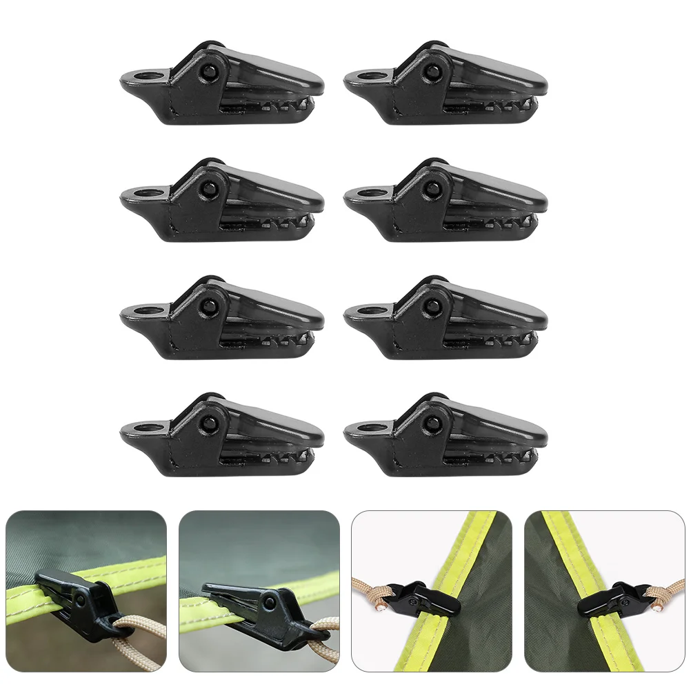 

50 Pcs Alligator Clip Tentss Holder Camping Clamp Fixing Water Proof Fastener Tarp Abs