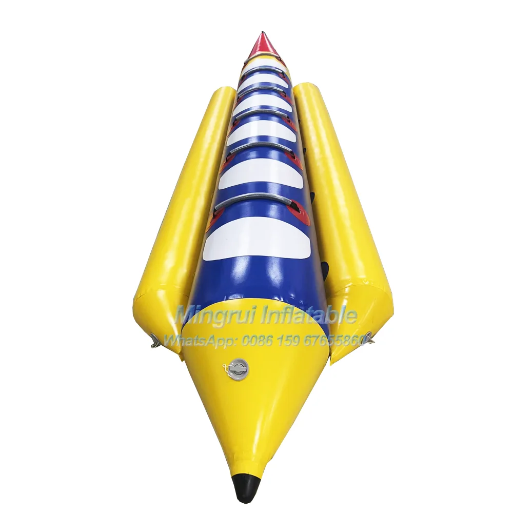 Inflatable Flying Fish Towable Tube Aquatic Banana Boat water for Beach Water Park Game
