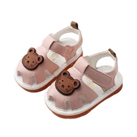 Summer Infant Boys Girls Sandals Fashion Soft Crib Shoes Anti Slip Toddler First Walker Soft Sole Shoes 3