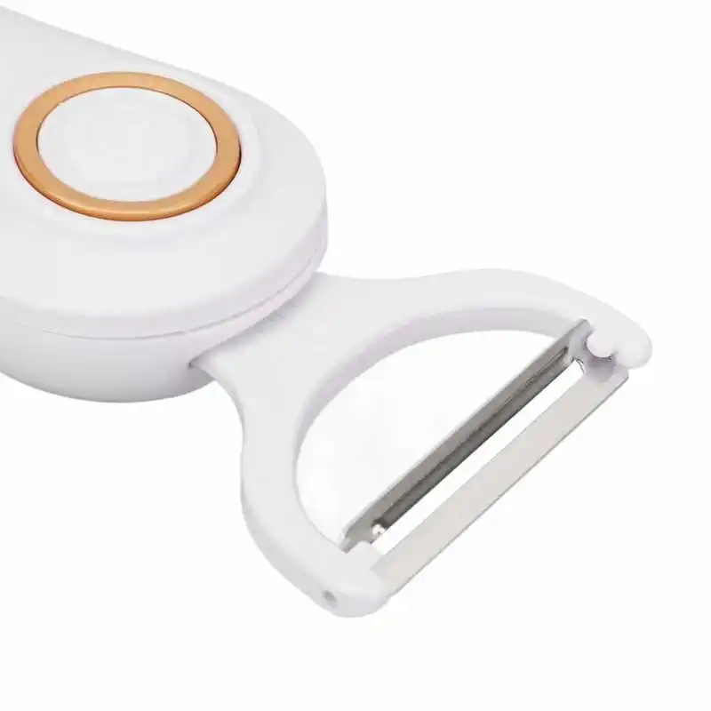 Electric Peeler Handheld USB Rechargeable Fruit Vegetables Peeler with 3 Cutter Heads Home Kitchen Tool 5