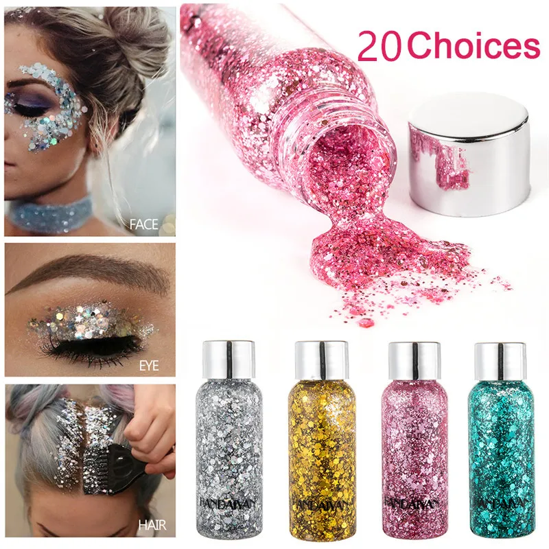 Eye Shiny Eyeshadow Liquid Lasting Diy Party Festival Makeup Decor Makeup Long Lasting Sparkling New Hair Illuminator Economic 2