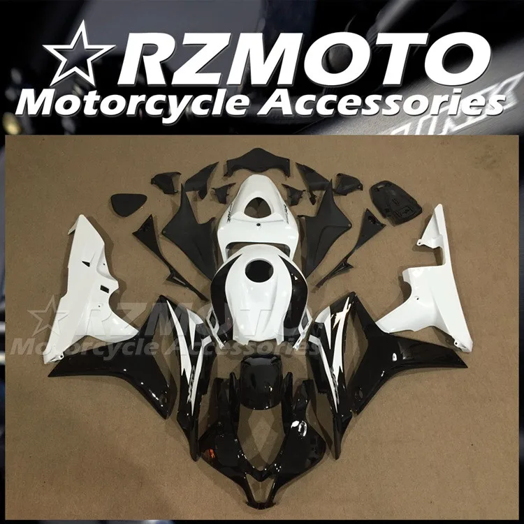 

4 подарка, новый комплект обтекателей для мотоцикла из АБС-пластика, подходит для HONDA CBR600RR F5 2007 2008 07 08, черный, белый