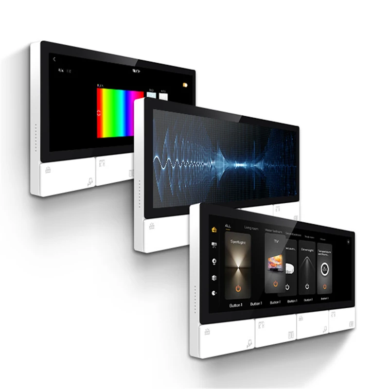 Tuya Wifi Smart Touch Screen Center Control Panel Voice Control Alexa Built-in ZigBee Gateway IR Bluetooths Audio wall Amplifier 4