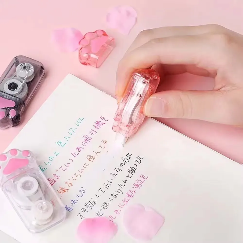 Correction Tape 3PCS TWINGO 6M Cartoon Cat Claw Correction Tape Quick to Clean and Easy to Use Suitable for Writing Office