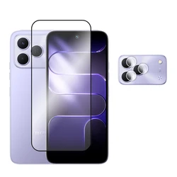 Premium 6 - in - 1 Screen and Lens Protection Set with Tempered Glass and Full Coverage Film for Tecno Spark50 4G (1 Glass and 1 Lens)