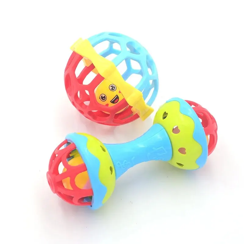 Baby Ball Hand Grab Training Toy Hand Shake Bell Rubbing Toy Bottle Washable Emotional Intelligence Development baby toys