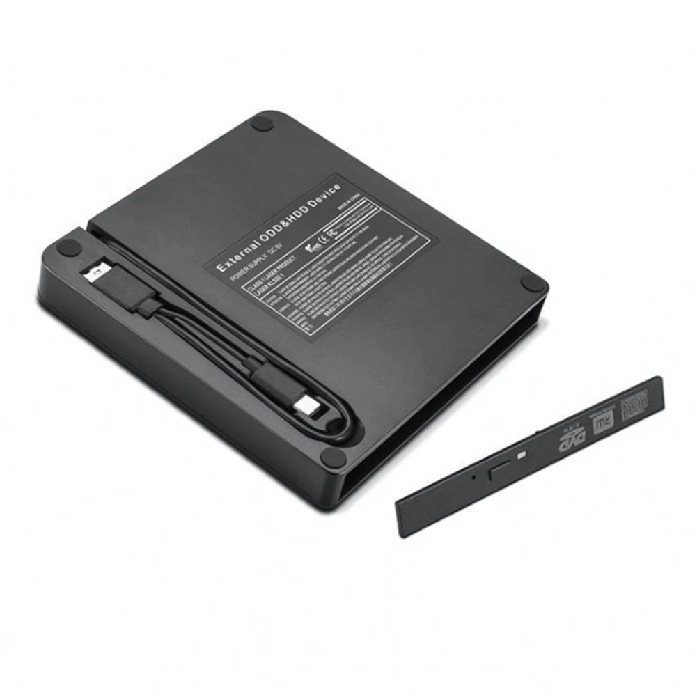 Optical Drives Enclosure Case USB 3.0/Type-C External Drives Enclosure DVD/CD-ROM Case for Laptop Netbook Hard Disk Player