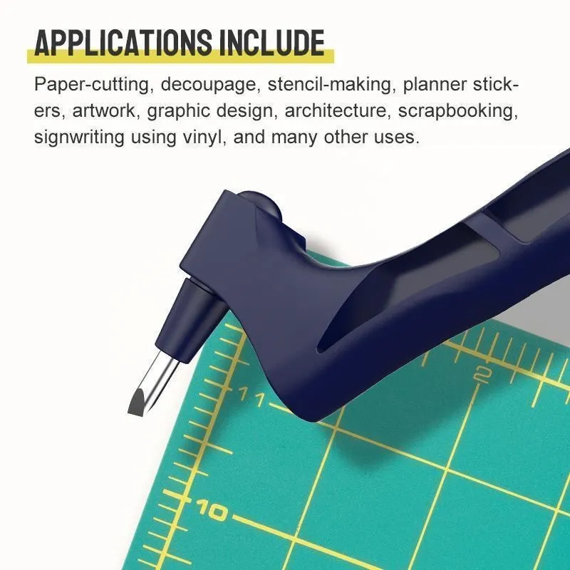 DIY Craft Cutting Tools Wood Carving Cutting Pen Art Craft Tool with 360 Steel Rotating Blade Safety Cutter Paper for craft cutting tools