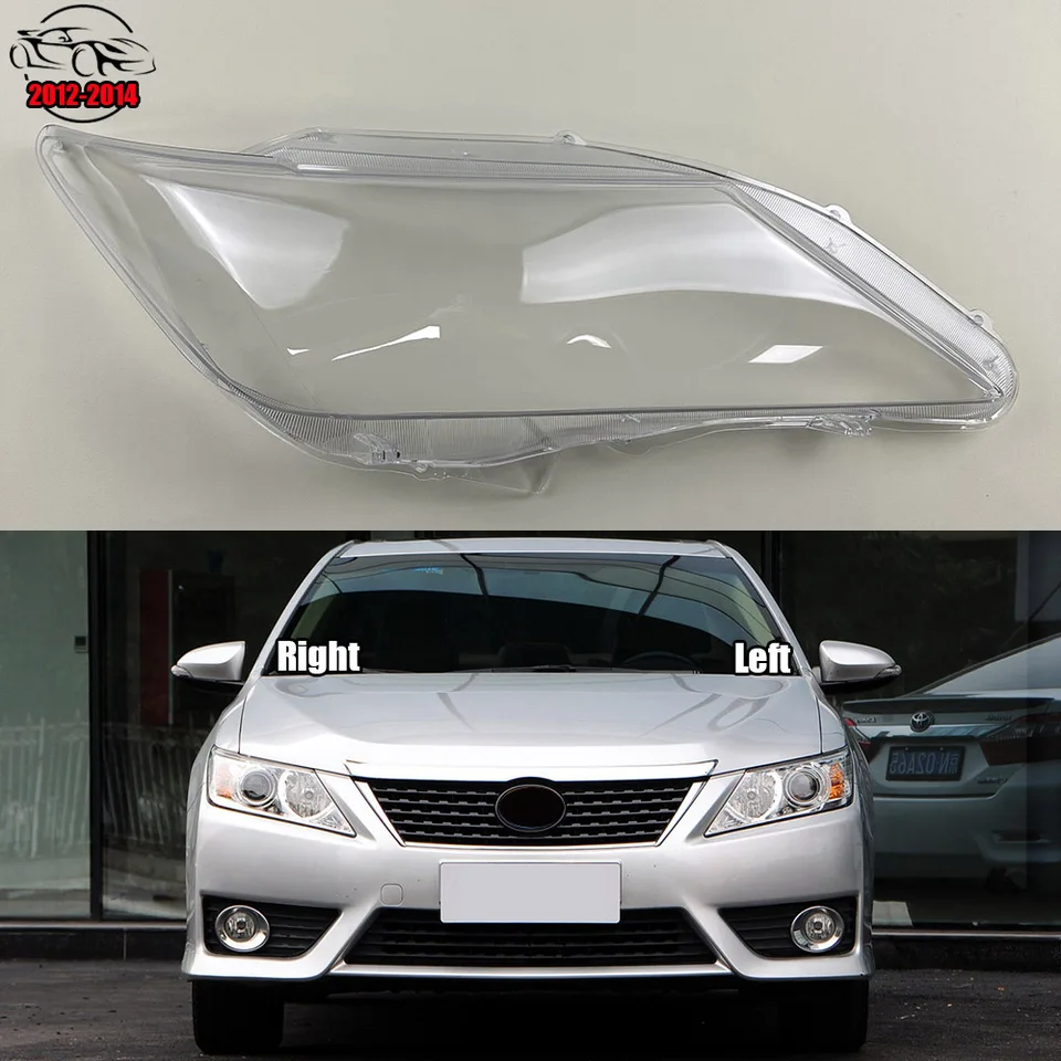 Pair Of Halogen Headlights For Toyota Camry 2012-2014 - Left & Right Side Clear Lens Replacement