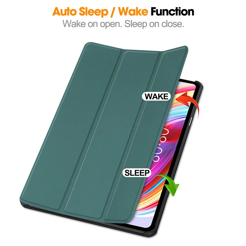 Coque For Teclast T50 Tablet Fold PU Leather Protective Hard PC Tablet Case For Teclast M40 Plus P40HD P30S T 50 Smart Cover_voghion.com