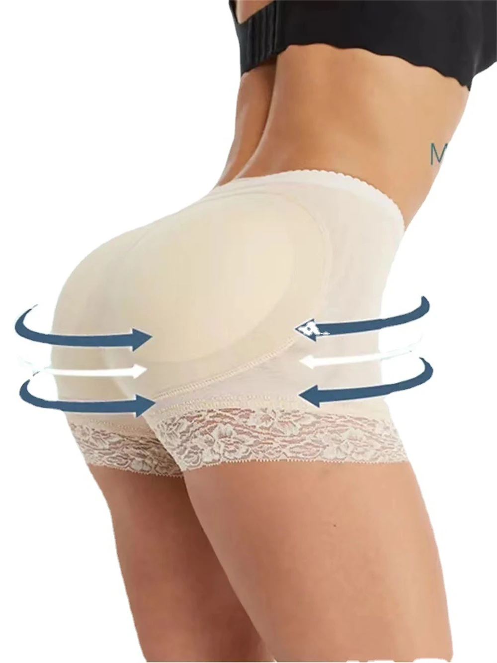 Butt Lifter Control Panties Body Shaper Fake Pad Foam Padded Hip