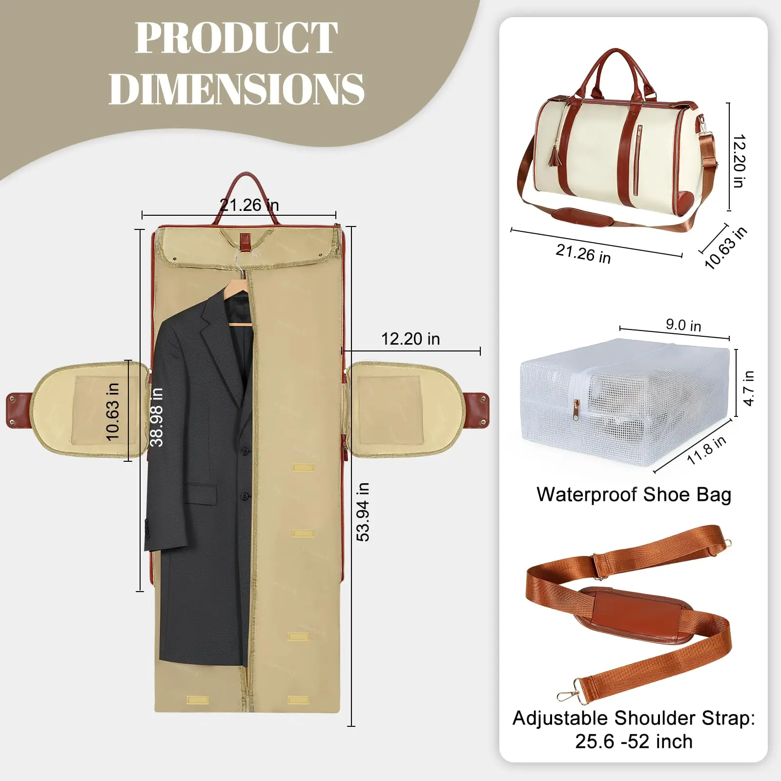 Carry On 2 in 1 Travel Bag 2