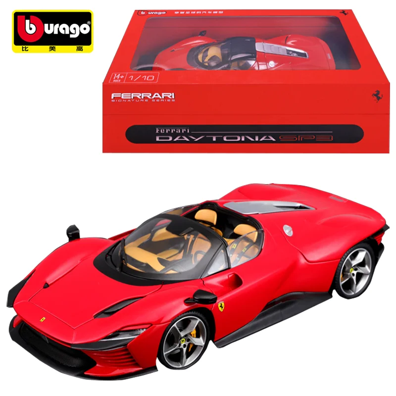 Ferrari Daytona Sp3 Rojo Fuego Metálico Burago Escala 1/18 | Cuotas sin interés