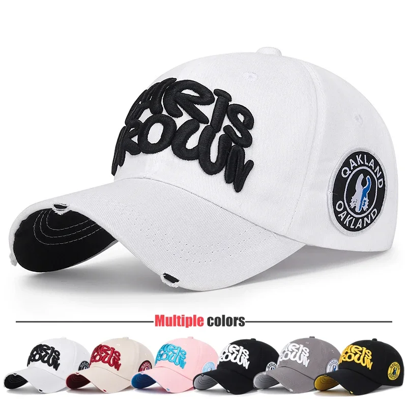 Neue Mode Outdoor Sport Baseball Cap Unisex Männer und Frauen Universal Brief Stickerei Einstellbare Snapback Hut