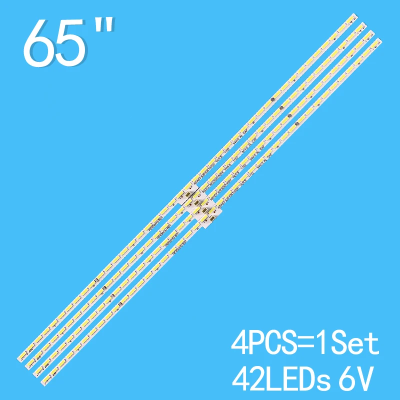 4PCS/Set 42LED 6V 355mm For Hisense 65