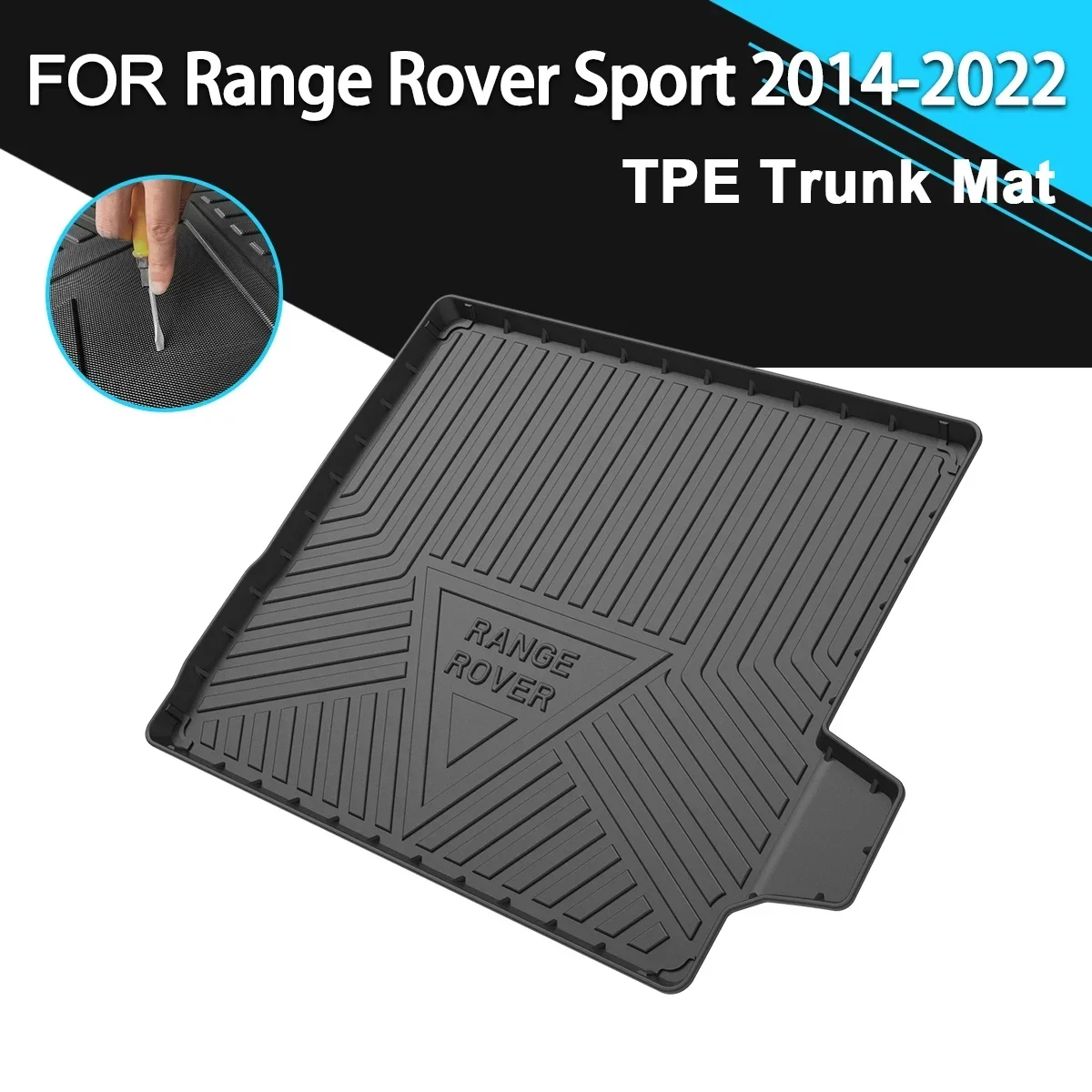 

Car Rear Trunk Cover Mat Non-Slip Waterproof Rubber TPE Cargo Liner Accessories For Land Rover Range Rover Sport 2014-2022