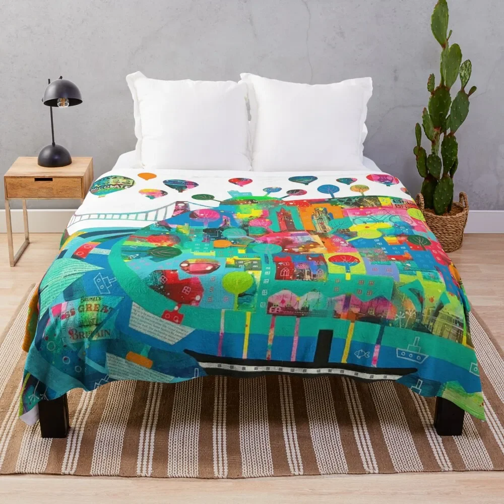 

Great Bristol Throw Blanket Luxury Designer Soft Plaid Flannel Fabric Blankets