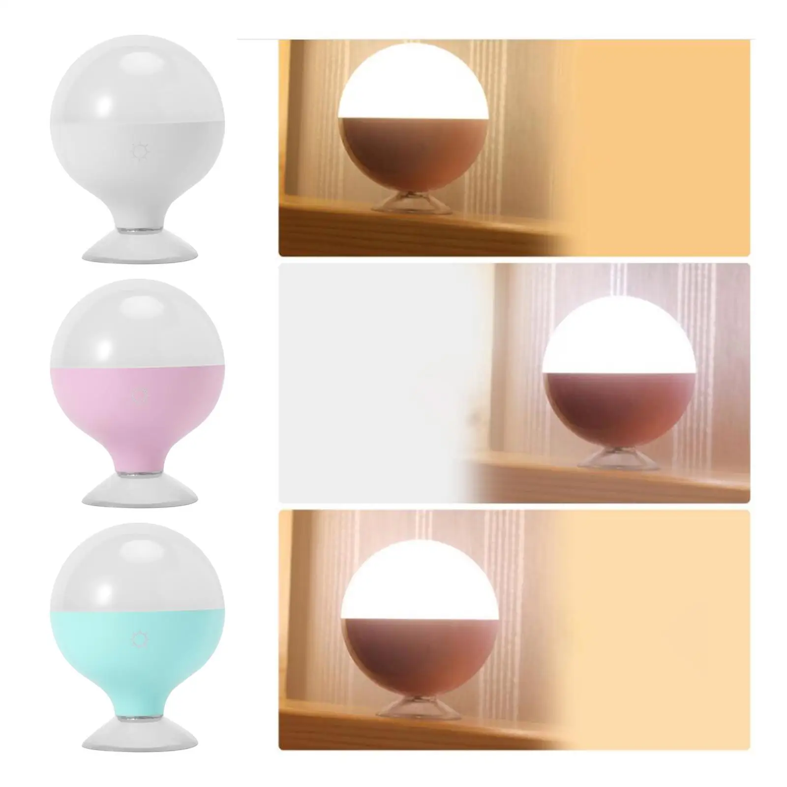 Hollywood Style Led Vanity Mirror w/Suction cup Base Adjustable Color Dimmable Mirror Lamp for Makeup Dressing Table USB