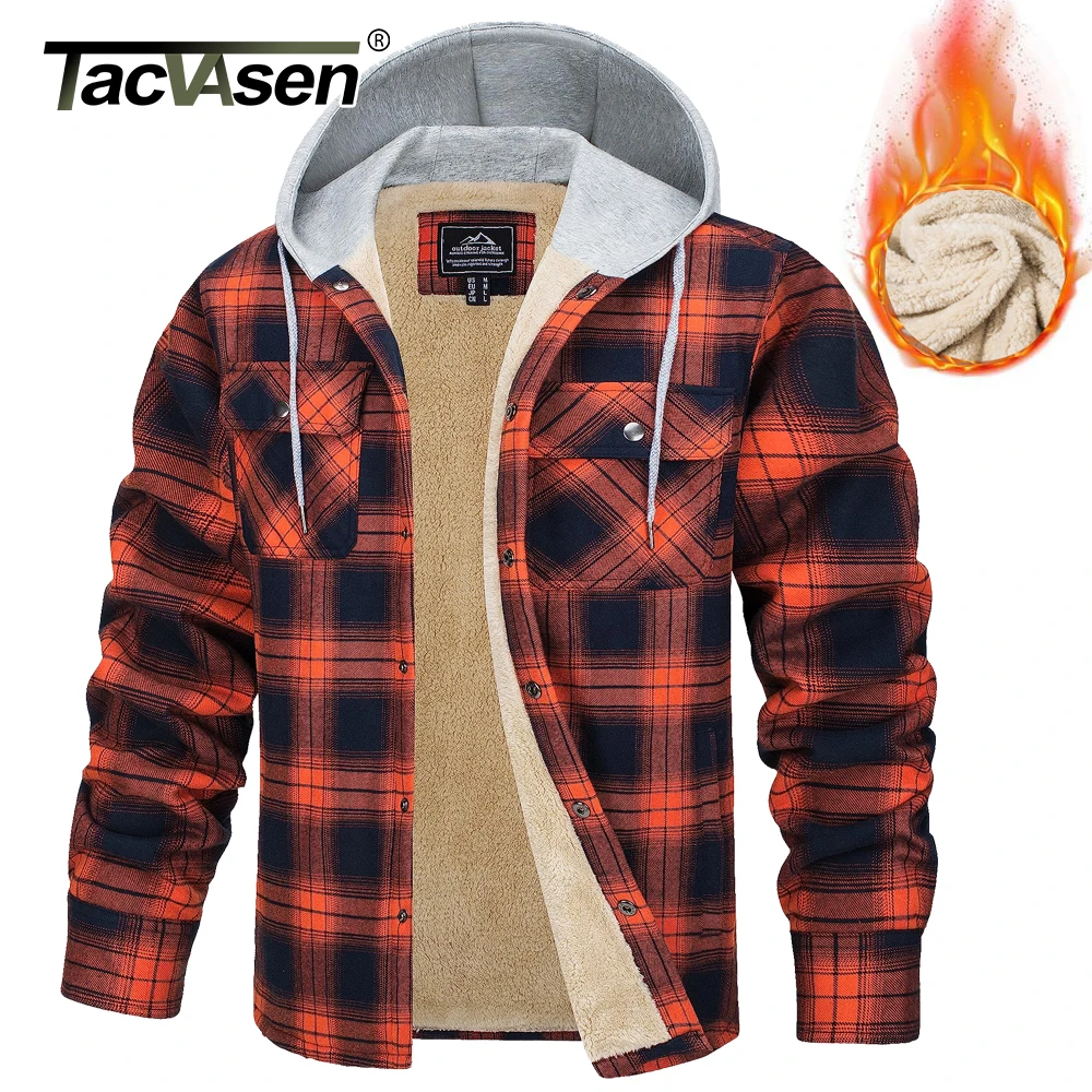 Forro Polar Sherpa Abrigado Sudadera Con Capucha TACVASEN Para
