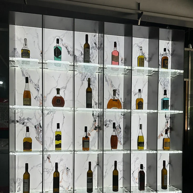 Furniture Bar For Home Outdoor Garden Cabinet Mini Wall Liquors Liquor Display Steel Mount Wine Gold Kitchen Corner Light Glass