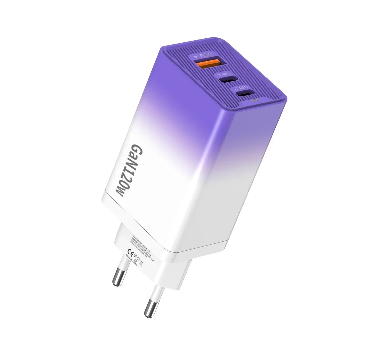 Fast GaN Charger 120W USB C High Speed Charging Type C PD Mobile Phone Wall Travel Adapter for IPhone 16 Pro Huawei Xiaomi 15