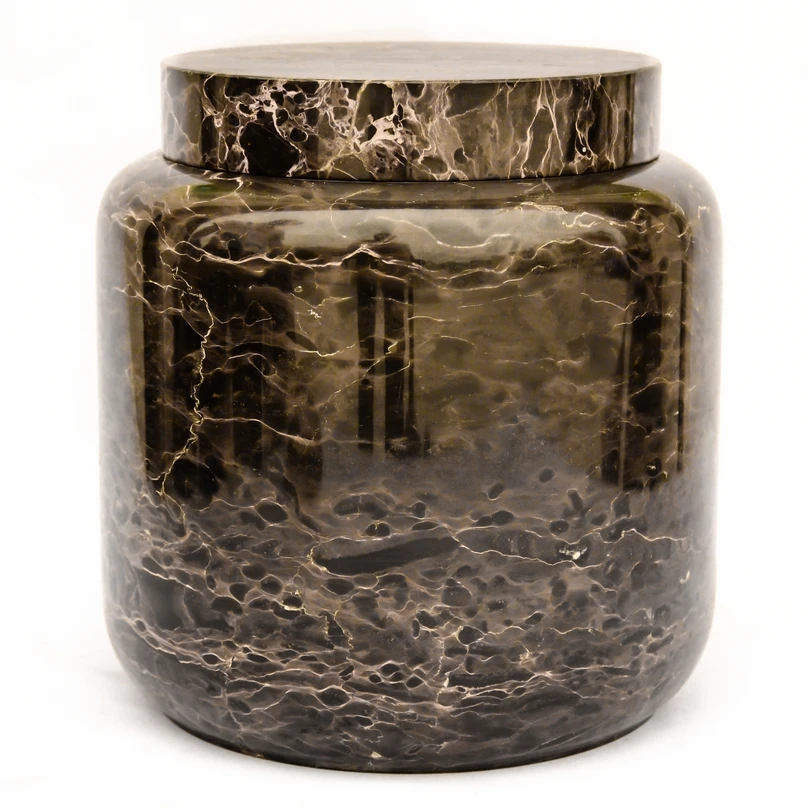 Popular Marble Top Quality Urns Adult Smoked Human Ashes Large Aluminum High Cremation Urn Metal