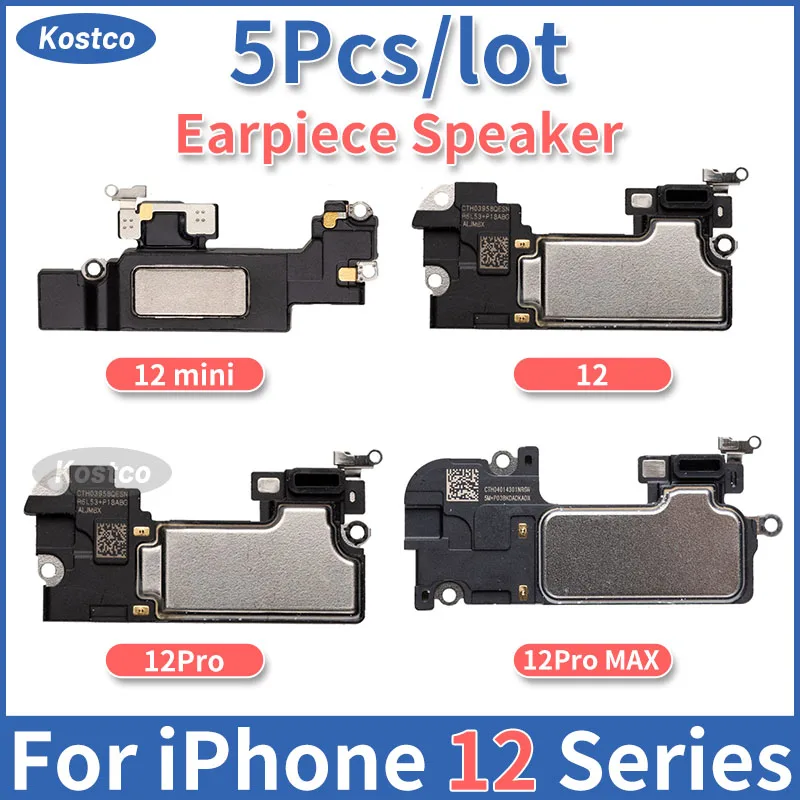 

5PCS/Lot Earpiece Speaker For iPhone 12 12PRO 12PROMAX 12MINI Sound Speaker Ear Pieces Replacement Parts