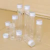 6pcs Mini Glass Bottle with Aluminum Cap 5ml 10ml 15ml 20ml 25ml 30ml Glass Test Tube Jars Message Vials Decoration Containers 4