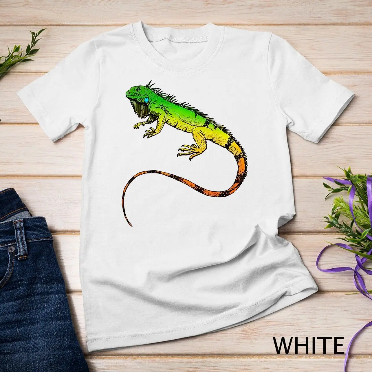 T-Shirt Lucertola Iguana Bella T-Shirt Unisex Iguana Tee