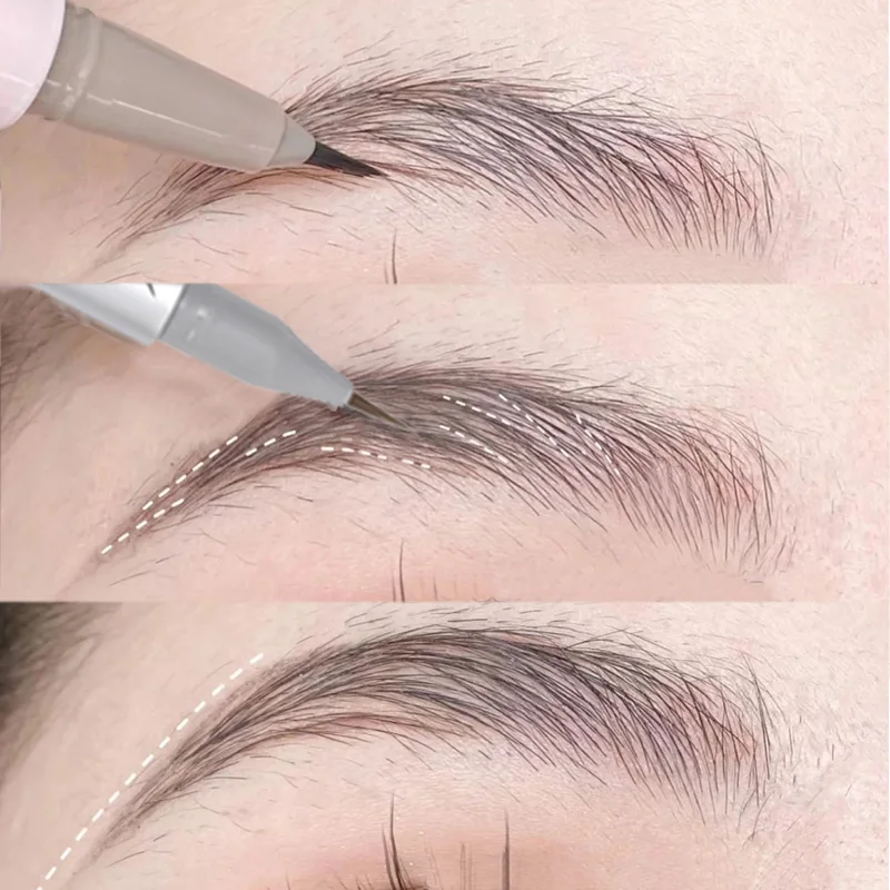 

Ultra Fine Matte Liquid Eyebrows Pencil Waterproof Sweat-proof Contouring Eyebrow Pen Lasting Quick Drying Eyes Makeup Cosmetics
