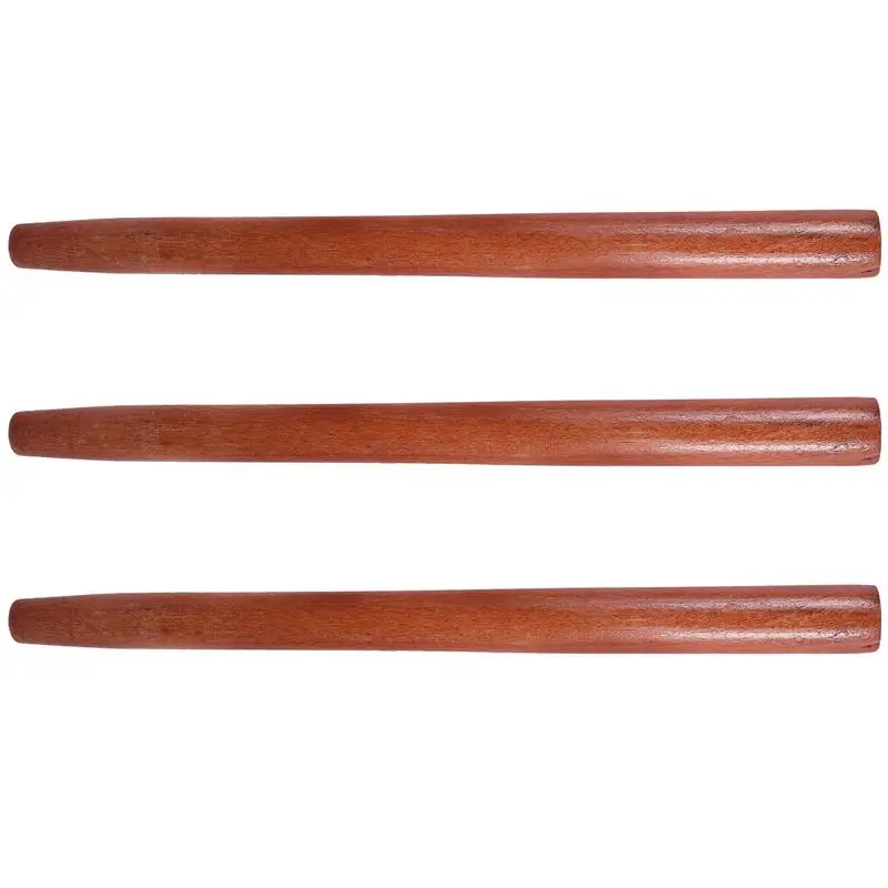 3 Pcs Hammer Handle Garden Supply Tool Wood Replacement Farm Wooden Handles Hoe 2