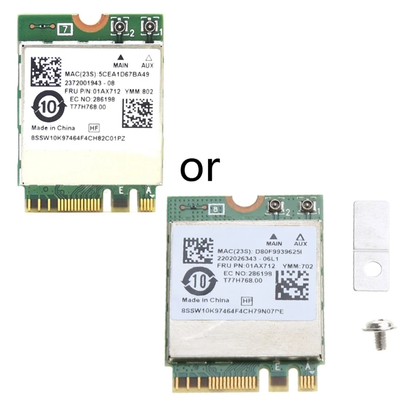 

Built-in Wireless Card RTL8822BE Bluetooth-compatible5 2.4/5G 802.11AC