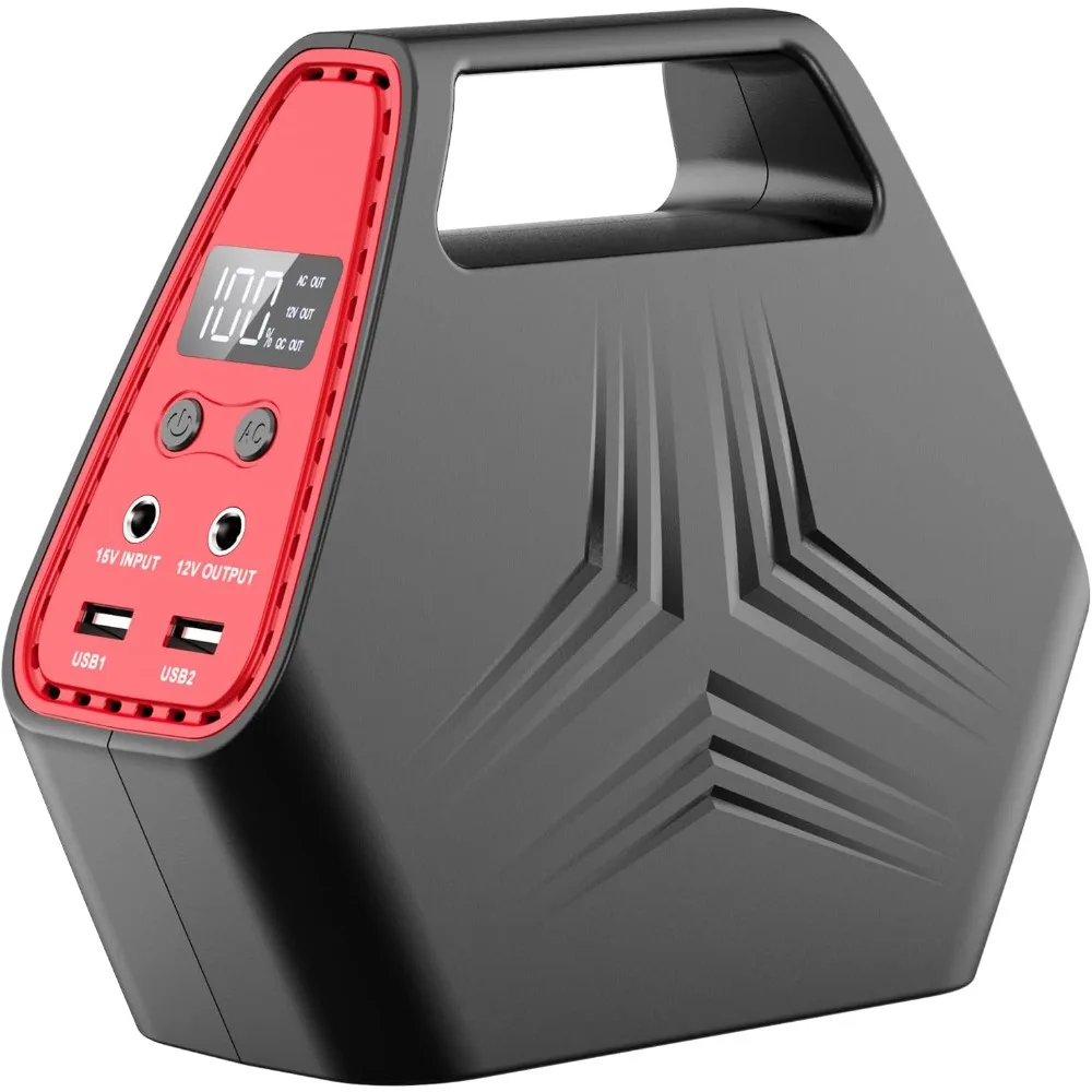 

Внешний аккумулятор с розеткой переменного тока, внешний аккумулятор 100 Вт для наружного кемпинга, дома, офиса, урагана