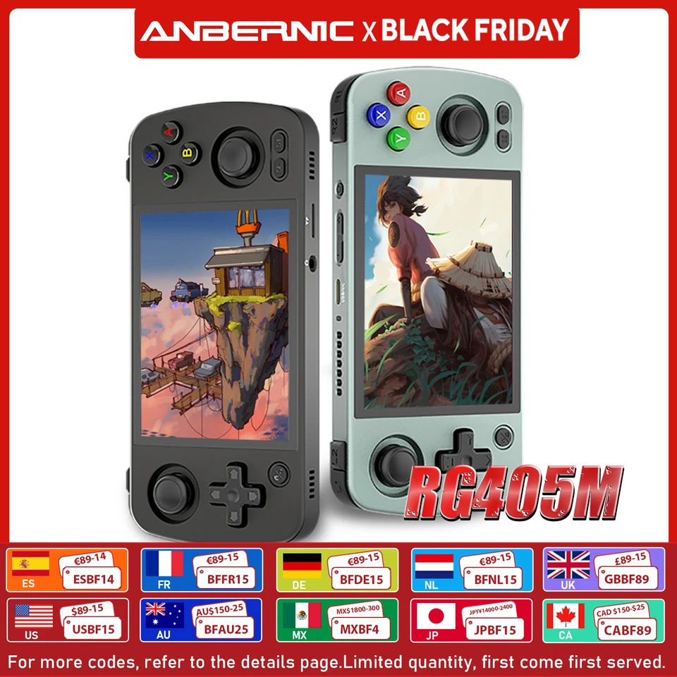 ANBERNIC RG405M Metal Handheld Game Console Android 12 System