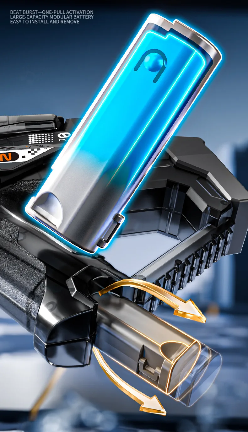 Electric Water Gun Fully Automatic Pistol With Led For Outdoor Play_voghion.com