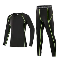 Survêtements de Fitness pour enfants, pantalons chauds pour jeunes, hauts, sous-vêtements serrés, vêtements de sport pour garçons, Compression, course à pied, basket-ball 5