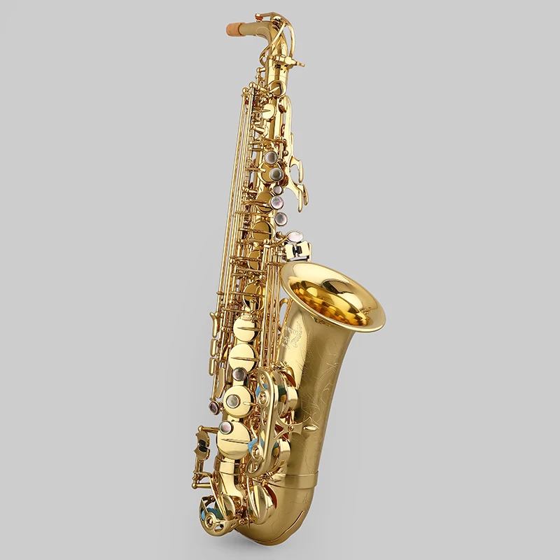 Gold Lacquer Eb Alto sax Musical Professional Good Quality High Grade Alto Saxophone For Students Factory Price JMS-20GL